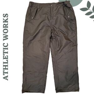 Athletic Works Plus Snow Pants | Women’s 2X | Black Insulated Waterproof Winter